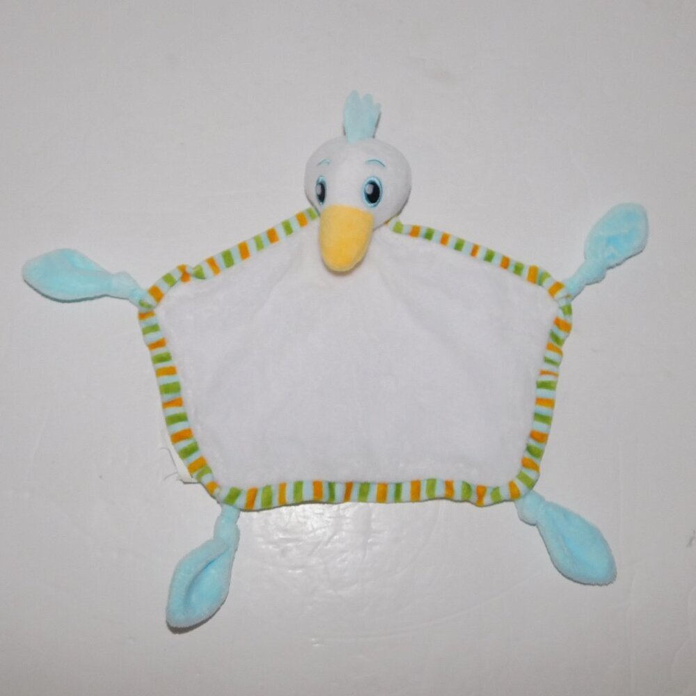 Lufthansa Airline Baby security blanket Germany Mascot LU Crane Pelican Bird